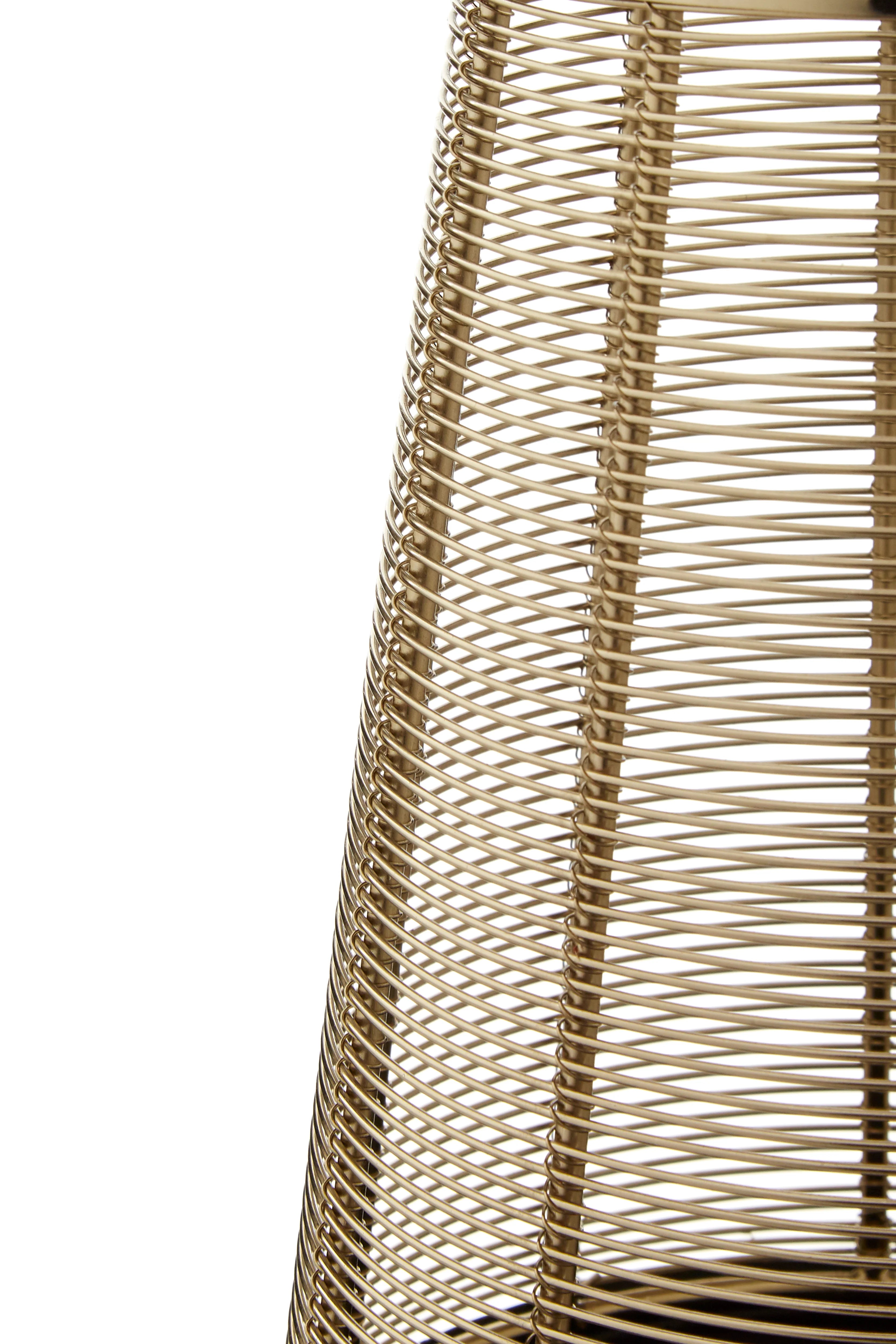 Collett Gold & Black Tapered Hurricane Candle Holder | Small